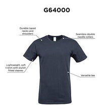 Load image into Gallery viewer, Gildan Men's Softstyle Cotton T-Shirt, Style G64000, 2-Pack Black/Royal
