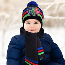 Load image into Gallery viewer, E-One Toddler Winter Hat, Scarf, and Kids Gloves or Toddlers Mittens, PJ Masks Baby Beanie for Boys Ages 2-4 and 4-7
