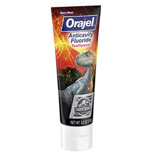 Load image into Gallery viewer, Orajel Jurassic World Anticavity Fluoride Berry Blast Flavor- Kids Toothpaste Tube, 4.2 Oz
