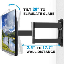 Load image into Gallery viewer, MOUNTUP TV Wall Mounts TV Bracket for Most 26-55 Inches TVs, Full Motion TV Wall Mount with Swivel and Extend 17.7 Inch, TV Mount with Swivel Articulating Arm, Max VESA 400x400mm, MU0009
