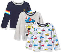 Load image into Gallery viewer, The Children&#39;s Place Baby Toddler Boy Long Sleeve Truck Top 3-Pack, Multi CLR, 5T
