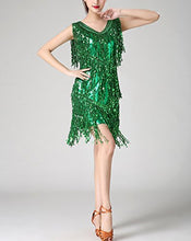 Load image into Gallery viewer, Whitewed Womens Roaring 20s Flapper Inspired Party Funny Halloween Costume Dress Clothing Green
