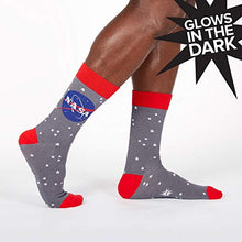 Load image into Gallery viewer, Sock It To Me Men's Crew NASA Stargazer Glow In The Dark Socks
