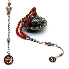 Load image into Gallery viewer, ALBATROSART -Prestige Series -1- (8mm,33 Beads) Worry Beads-Prayer Beads-Tesbih-Tasbih-Tasbeeh-Misbaha-Masbaha-Subha-Rosary (Red Agate Stone Prayer Beads)
