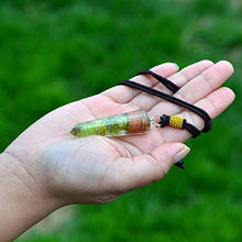 Load image into Gallery viewer, Orgonite Pendant Necklace - Peridot Crystal Orgone pendant with Orgone Energy-Emf Protection-Cho Ku Rei Reiki Charged-Negative Energy Transformer-Tested Cell Phone Radiation EMF Protection Device
