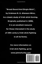 Load image into Gallery viewer, Broadsword and Singlestick:: With Chapters On Quarter-Staff, Bayonet, Cudgel, Shillelagh, Walking-Stick, Umbrella, and Other Weapons of Self-Defense
