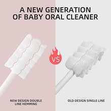 Load image into Gallery viewer, [50-Pack] Dear Bear Baby Oral Cleaner, Newborn Baby Tongue Cleaner with Paper Handle, Infant Toothbrush, Disposable Soft Gauze Baby Toothbrush for 0-36 Months Baby
