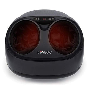 truShiatsu PRO Foot Massager Machine with Heat Deep Kneading Therapy, Air Compression, Shiatsu Pressure Point Technology, Infrared Heat and Adjustable Intensities for Foot Pain Relief by truMedic