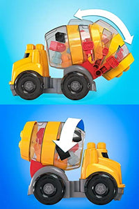 Mega Bloks CAT Cement Mixer with Big Building Blocks, Buildng Toys for Toddlers (9 Pieces)