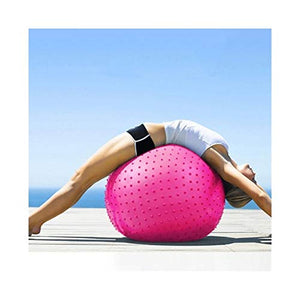 65CM Yoga Ball Inflatable Massage Balls Balance Between Men and Women Thick Explosion-Proof Fitness Ball Pregnant Women Lose Weight Yoga Accessories (Color : Red)