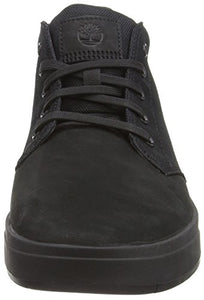 Timberland Mens Davis Square Chukka Boot, Black/Black Blackout Nubuck, 10.5
