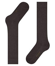 Load image into Gallery viewer, FALKE Women's Family Knee-High Socks, Cotton, Ladies Thin Long Sock Plain For All Seasons Work Or Casual Looks, Brown (Dark Brown 5239), 39-42 (US 6.5-9), 1 Pair, (46690)
