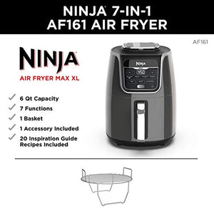 Ninja Max XL Air Fryer that Cooks, Crisps, Roasts, Broils, Bakes, Reheats and Dehydrates, with 5.5 Quart Capacity, and a High Gloss Finish