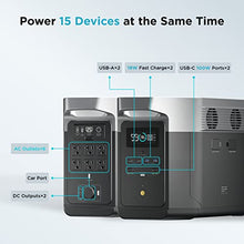Load image into Gallery viewer, EF ECOFLOW DELTA Max (2000) Portable Power Station, 2016Wh Expandable Capacity with 6 x 2400W AC Outlets, Solar Generator (Solar Panel Not Included) for Home Backup, Emergency, Outdoor Camping
