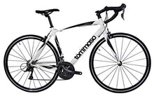 Load image into Gallery viewer, Tommaso Forcella Endurance Aluminum Road Bike, Carbon Fork, Shimano Claris R2000, 24 Speeds, Aero Wheels - Matte White - Large
