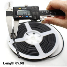 Load image into Gallery viewer, Electrical Wire 65.6ft 22AWG Conductor Wire, 22 Gauge Black Tinned Copper Hookup Wire, 2 Pin Insulated Solid Core, Flexible Extension Electrical Cord for LED Strip, Auto, 12/24 Volt Lighting
