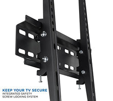 Load image into Gallery viewer, Tilting Flatscreen Wall Mount TV for 30, 32, 37, 39, 40, 42, 43, 47, 49, 50, 55 inch LED, LCD, and Plasma televisions - 77 lbs Capacity, 2" Low Profile Design, Max VESA 400 x 400
