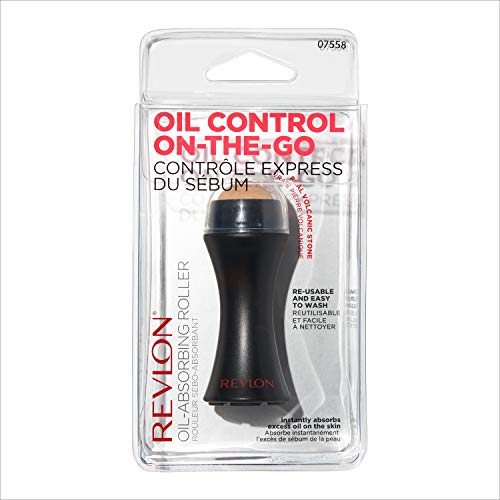 Load image into Gallery viewer, Revlon Oil-Absorbing Volcanic Face Roller, Reusable Facial Skincare Tool for At-Home or On-The-Go Mini Massage