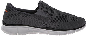 Skechers Men's Equalizer Double Play Slip-On Loafer,Charcoal/Orange,11.5 M US