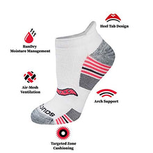 Load image into Gallery viewer, Saucony Women's Performance Heel Tab Athletic Socks (8 &amp; 16, Grey Fashion (8 Pairs), Shoe Size: 5-10
