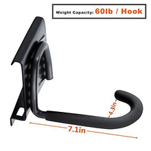 Load image into Gallery viewer, Bike Rack Garage Storage 5 Bicycles Hooks Wall Mount Bike Hanger Indoor Space Saving (8 Hooks and 3 Rails)
