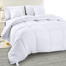 Load image into Gallery viewer, Utopia Bedding Comforter Duvet Insert - Quilted Comforter with Corner Tabs - Box Stitched Down Alternative Comforter (Twin, White)
