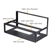 Load image into Gallery viewer, Toprema Mining Rig Frame for 6/8 GPU Steel Open Air Miner Rig Case Rack for Crypto Coin Currency Bitcoin ETH Ethereum ZCash Mining Accessories Tools - Frame ONLY
