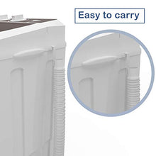 Load image into Gallery viewer, Portable Washing Machine, KUPPET 16.5lbs Compact Twin Tub Wash&amp;Spin Combo for Apartment, Dorms, RVs, Camping and More, White&amp;Brown
