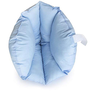 DMI Heel Cushion Protector Pillow to Relieve Pressure from Sores and Ulcers, Adjustable in Size, Blue
