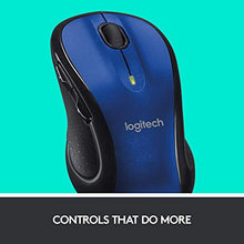 Load image into Gallery viewer, Logitech M510 Wireless Computer Mouse – Comfortable Shape with USB Unifying Receiver, with Back/Forward Buttons and Side-to-Side Scrolling, Blue
