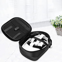 Load image into Gallery viewer, Artificial Leather Oculus Quest 2 Hard Carrying Case, Dustproof, Waterproof and Shockproof VR Glasses Storage Box with Shoulder Strap, Which can Store VR Headsets, Handles, Batteries and Elite Straps
