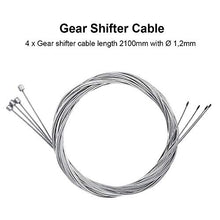 Load image into Gallery viewer, YASI Bike Brake Cable Shifter Cable, 8 Pack Bicycle Brake Cables Shift Cables Set for Mountain Bike and Road Bike, including 6 End Ferrules, 8 Cable End Caps, 8 Silicone O-Rings and 8 Housing End Caps
