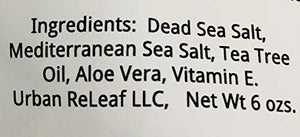 Urban ReLeaf Piercing Care 6 oz Bag ! Healing Sea Salts & Botanical AFTERCARE ! Safely Clean, Disinfect & Heal New & Stretched Piercings. Gentle ~ Effective ~ Natural