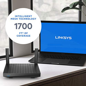 Linksys Mesh Wifi 6 Router, Dual-Band, 1,700 Sq. ft Coverage, 25+ Devices, Speeds up to (AX1500) 1.5Gbps - MR7310