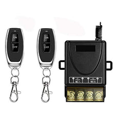 Load image into Gallery viewer, Wireless Remote Switch,AC (90V-264V) Relay RF Control Switch for Household Appliances,Pump,Garage Door,Lights Ceiling,Electrical Equipment,Security Systems,328ft Long Range,Two Remote Controls
