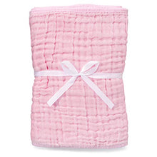 Load image into Gallery viewer, Muslin Burp Cloths 6 Pack Large 100% Cotton Hand Washcloths 6 Layers Extra Absorbent and Soft (Pink, Pack of 6)
