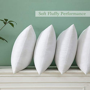 MIULEE Throw Pillow Insert Hypoallergenic Premium Pillow Stuffer Sham Square for Decorative Cushion Bed Couch Sofa 12x12 Inch