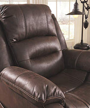 Load image into Gallery viewer, Signature Design by Ashley Barling Power Recliner Adjustable Headrest Walnut

