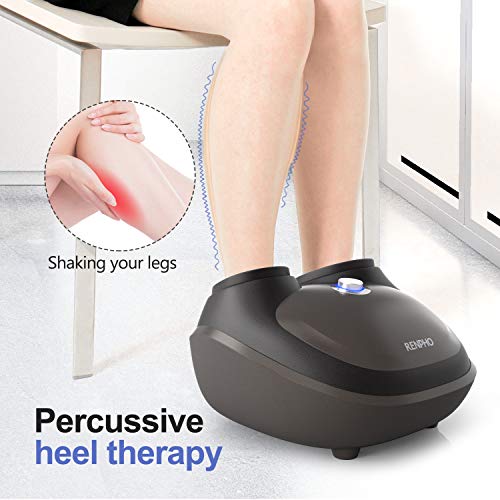 Load image into Gallery viewer, RENPHO Foot Massager with Shiatsu Tapping Heat and Compression, Deep Kneading Electric Foot Massage Machine with Memory Feature for Plantar Fasciitis Pain Relief