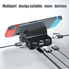 Load image into Gallery viewer, Switch Dock for Nintendo Switch and Switch OLED,Upgraded Version Dock Portable Nintendo Switch Dock Replacement Base Nintendo Switch Docking Station 4K HDMI USB 3.0 Ports Travel Switch TV Dock
