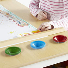Load image into Gallery viewer, Guidecraft Arts and Crafts Center: Kids Activity Table and Drawing Desk with Stools, Storage Bins, Paper Roller and Paint Cups - Children&#39;s Wooden Learning Furniture
