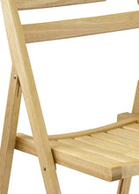 Load image into Gallery viewer, Robin 4-PC Folding Chair Set - Parent,Natural Finish, Set of 4
