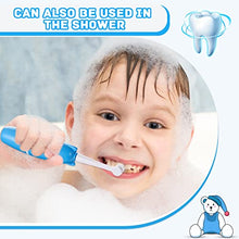 Load image into Gallery viewer, U Shaped Electric Toothbrush 360 Rotation Toddler Auto Whitening Toothbrush Silicone Whole Mouth Baby Toothbrush Automatic Electric Toothbrush with 2 Brush Heads for Children Kids, Battery Operated

