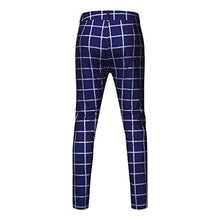 Load image into Gallery viewer, F_Gotal Men's Striped Pants Business Slim Pants Casual Plaid Sweatpants Athletic Hip Hop Pants Harem Pants Joggers

