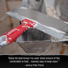 Load image into Gallery viewer, 8" Soft-Grip Stainless Steel Taping Knife - LEVEL5 | Pro-Grade | Metal Hammer End | 5-134
