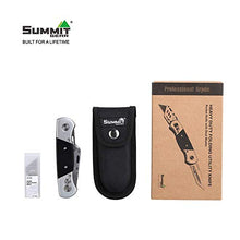 Load image into Gallery viewer, Summit Gear Heavy Duty Folding Utility Knife Dual Blades / Box Cutter / Pocket Knife with Nylon Pouch + 5 Blades (Professional Grade)
