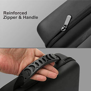 Portable Protective Case Compatible with NOCO Genius 10 Fully-Automatic Smart Charger, Hard Case with Zipper Mesh Pocket for NOCO 10-Amp Battery Chargers