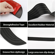 Load image into Gallery viewer, SINGARO Car Rear Bumper Protector, Car/SUV Universal Rubber Anti-Scratch Trunk Exterior Accessories（Black）
