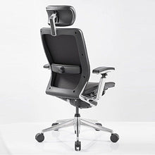 Load image into Gallery viewer, IC2 Mesh Black Shell Ergonomic Computer Chair with Headrest Dimensions: 25.5-27.5&quot;W x 28&quot;D x 45-52&quot;H Seat Dimensions: 19&quot;Wx17-19&quot;Dx16-21&quot;H Black Mesh/Black/Black Poly Shell/Chrome Arms and Base
