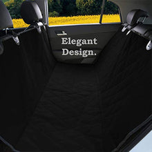 Load image into Gallery viewer, Pet Magasin Durable Black Pet Car Seat Cover Waterproof &amp; Scratch Proof &amp; Nonslip Backing &amp; Hammock Style &amp; Heavy Duty Back Seat Protector for Cars Trucks &amp; SUVs
